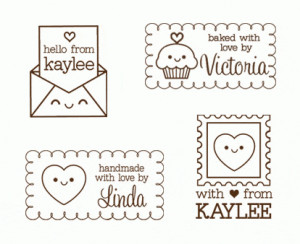 Cute Rubber Stamps at paperglitter.com
