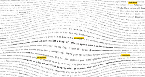 this approach tries to identify famous quotes from a play by comparing ...