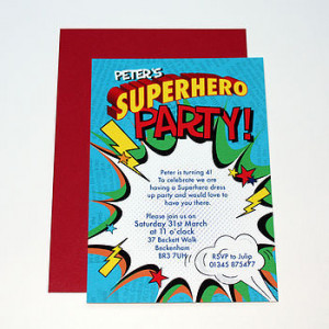 normal superhero party invitations large personalised superhero party
