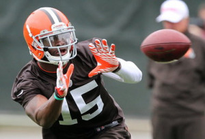 Browns' second-year wide receiver Greg Little (photo) is impressed ...