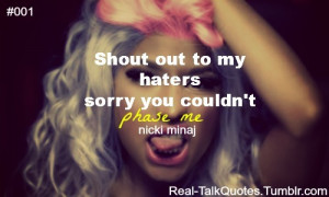 Nicki Minaj Hater Quotes Tumblr