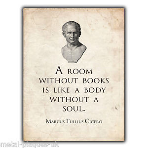 METAL-SIGN-WALL-PLAQUE-Cicero-Tully-Roman-Philosophy-Book-Quote-print ...