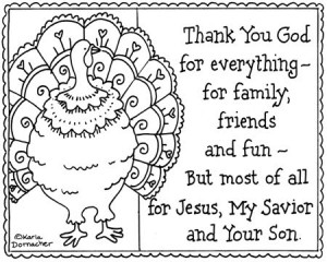 Religious Thanksgiving Coloring Pages