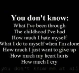 What I want to say to people when they try to tell me I don',t have it ...