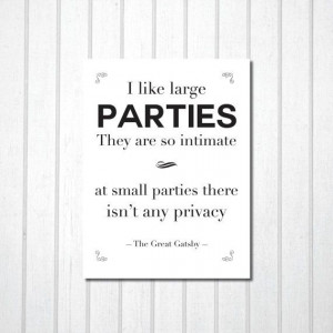 PRINTABLE Quote Art // Gatsby quote, gatsby party, gatsby print, wall ...