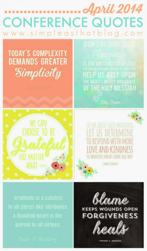 April 2014 General Conference Quotes & Printables