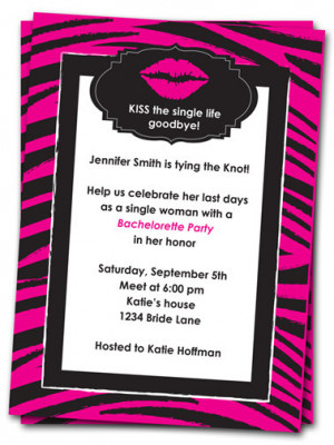 ... Party Invitations, Kiss the Single Life Goodbye Invites by The Party