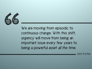 Presentation slide-John Kotter quote