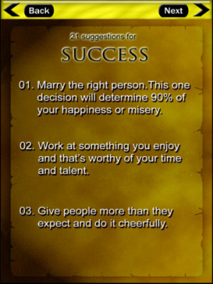 Download 21 Suggestion for Success HD iPad iOS