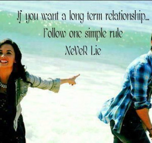 If You Want A Long Term Relationship