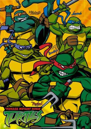 ... futuristic martial arts ninja sci-fi Teenage Mutant Ninja Turtles