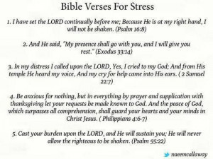 Bible Verses Stress