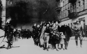 Jews arrested during the destruction of the Warsaw ghetto in Poland by ...