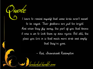 The Shawshank Redemption Quotes Bird Cage