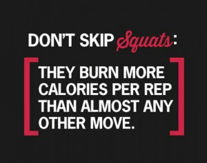 Don't skip squats