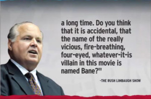 Rush Limbaugh alleges That Batman Villain Bane Actually Represents ...