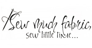 ... Decal Quote Vinyl Sew Much Fabric Cute Sewing Wall Quote Art Decal