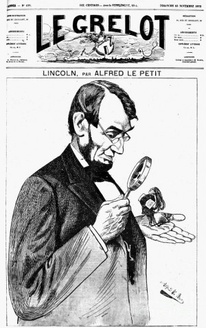Lincoln Cartoon Photograph