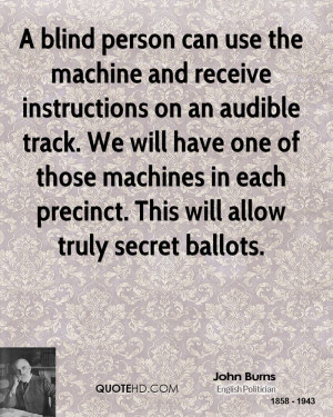 person can use the machine and receive instructions on an audible ...