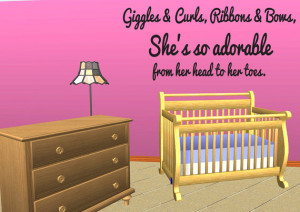 Baby Girl Wall Quotes Room
