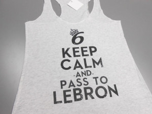 Keep Calm and Pass to Lebron Tank. Miami Basketball Tri BlendTank Top ...