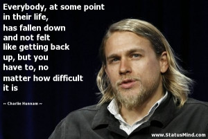 Photo found with the keywords: Charlie Hunnam quotes