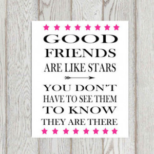 Friendship quote Print Inspirational words Hot pink Printable life ...