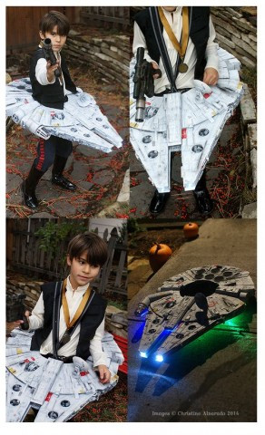 Han Solo and Millennium Falcon Costume Combo