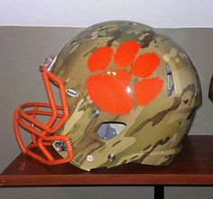 Clemson Helmets are awesome. This one is a camo version.