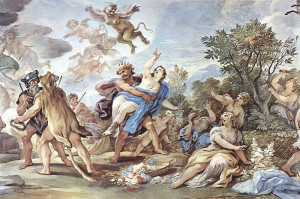 El rapto de Perséfone. Luca Giordano