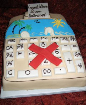 Accounting Retirement Cake