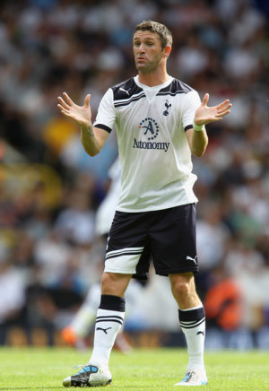 Robbie Keane Robbie Keane of Tottenham Hotspur in action during the
