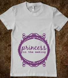 Princess in the Making Pregnant Shirt, pregnancy reveal. change to ...