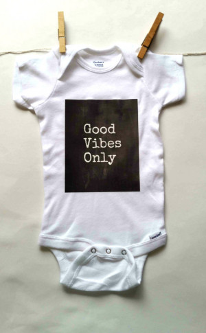 Hippie bohemian good vibes only quote baby onesie for 0-3 months, 6-9 ...