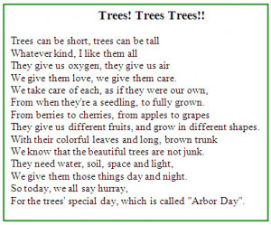 An inspiring tree poem planting trees in Israel