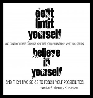 Don't Limit Yourself