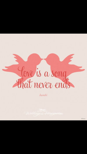Disney wedding love quote