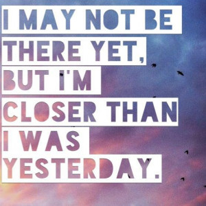 may not be there yet. But I'm closer than I was yesterday. #potsc # ...