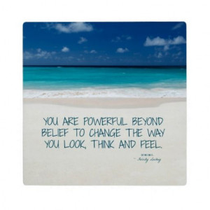 Powerful Beyond Belief Beach #Fitness #Quote