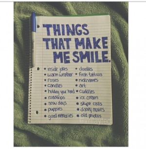 Things that make me smile