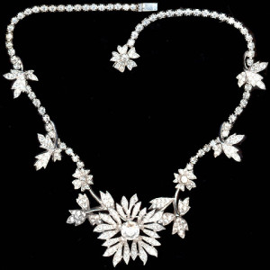 Christian Dior by Kramer Trembler Floral Necklace