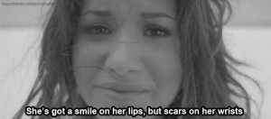 demi lovato self harm quotes tumblr