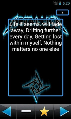 metallica quotes now updated with more quotes and the ability to mark ...