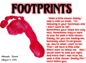 found this footprints poem on the Internet.