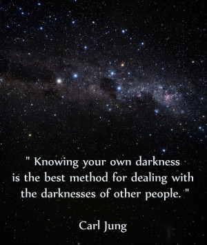 ... with the darknesses of other people.
