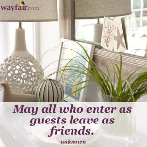 Welcome to our home. #wayfair #quotes