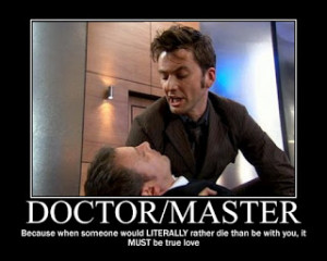in response to the Doctor/Master slash fanfics...