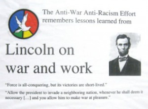 AWARE Remembers Lessons from Lincoln on War and Work