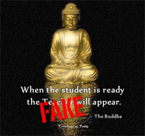When the student is ready the teacher will appear”