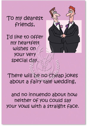 Gay Flaming Gay Wedding Fun Photo Wedding Card Nobleworks